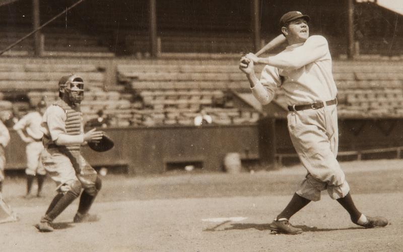 Babe Ruth at the plate