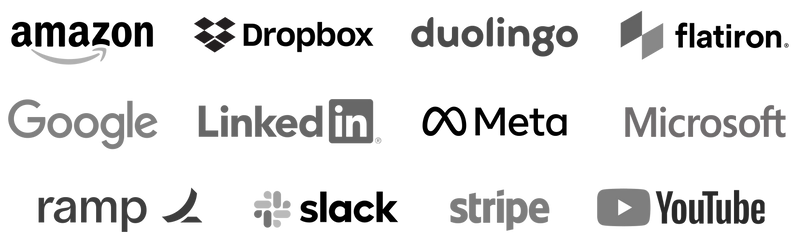 Logos of coaching clients