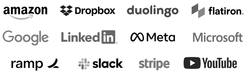 Logos of coaching clients