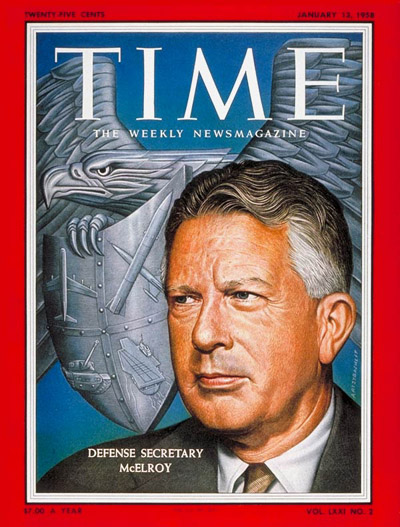 Time Magazine cover, Jan 13 1958