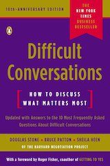 Difficult Conversations: How to Discuss What Matters Most cover